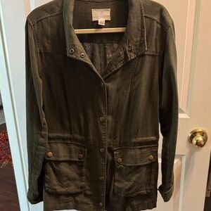 Caslon Dark Olive Utility Jacket